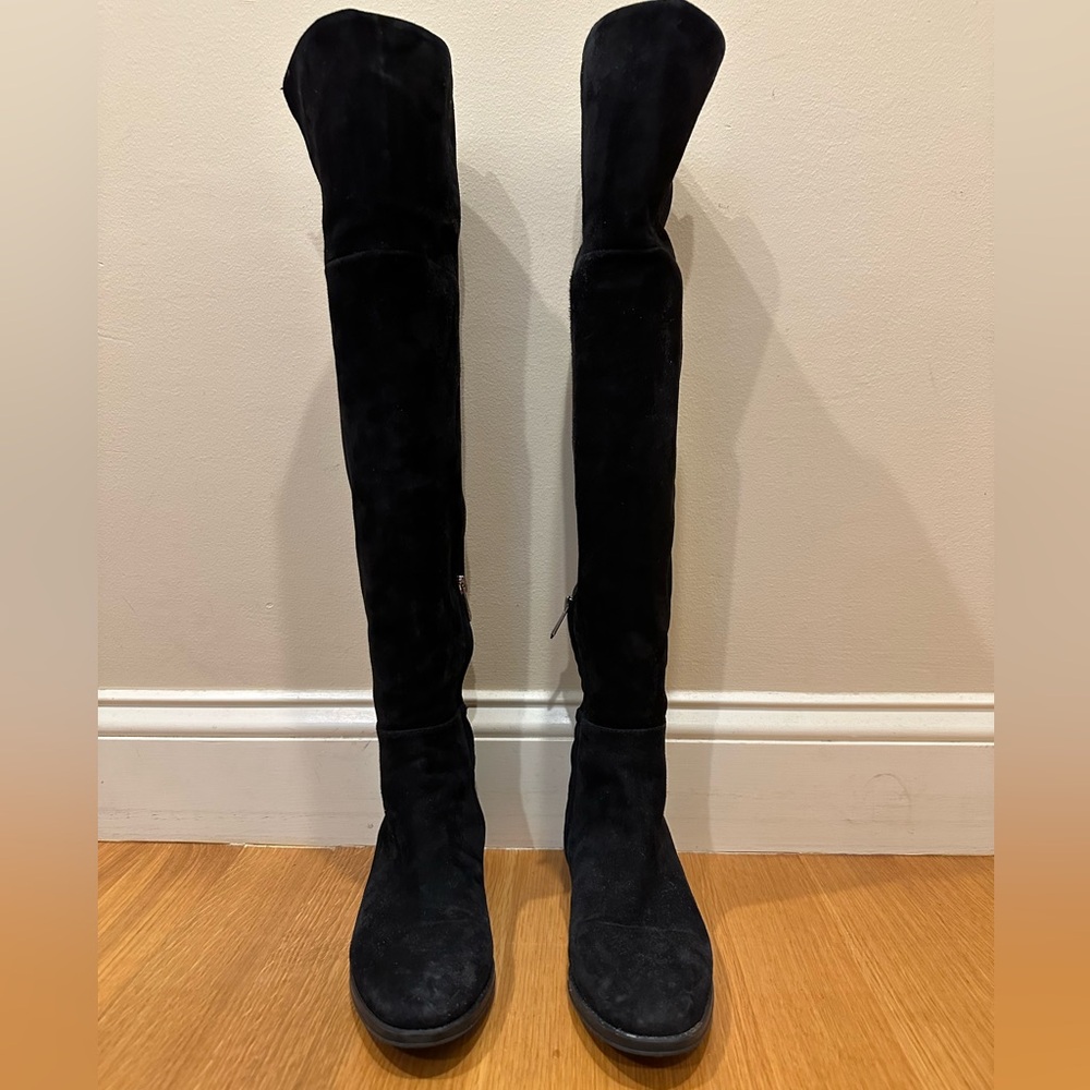 Sam Edelman Pam Over the Knee Black Suede Boot